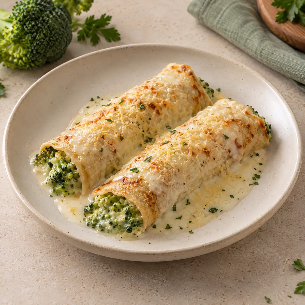 Panqueca de brócolis